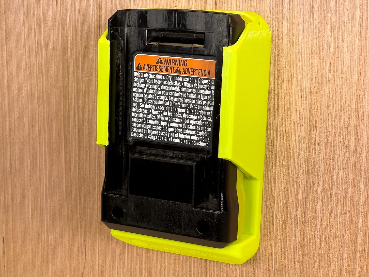 Ryobi 40v Battery Charger Wall Mount, Works with OP403 OP403A OP404VNM 40 Volt Chargers