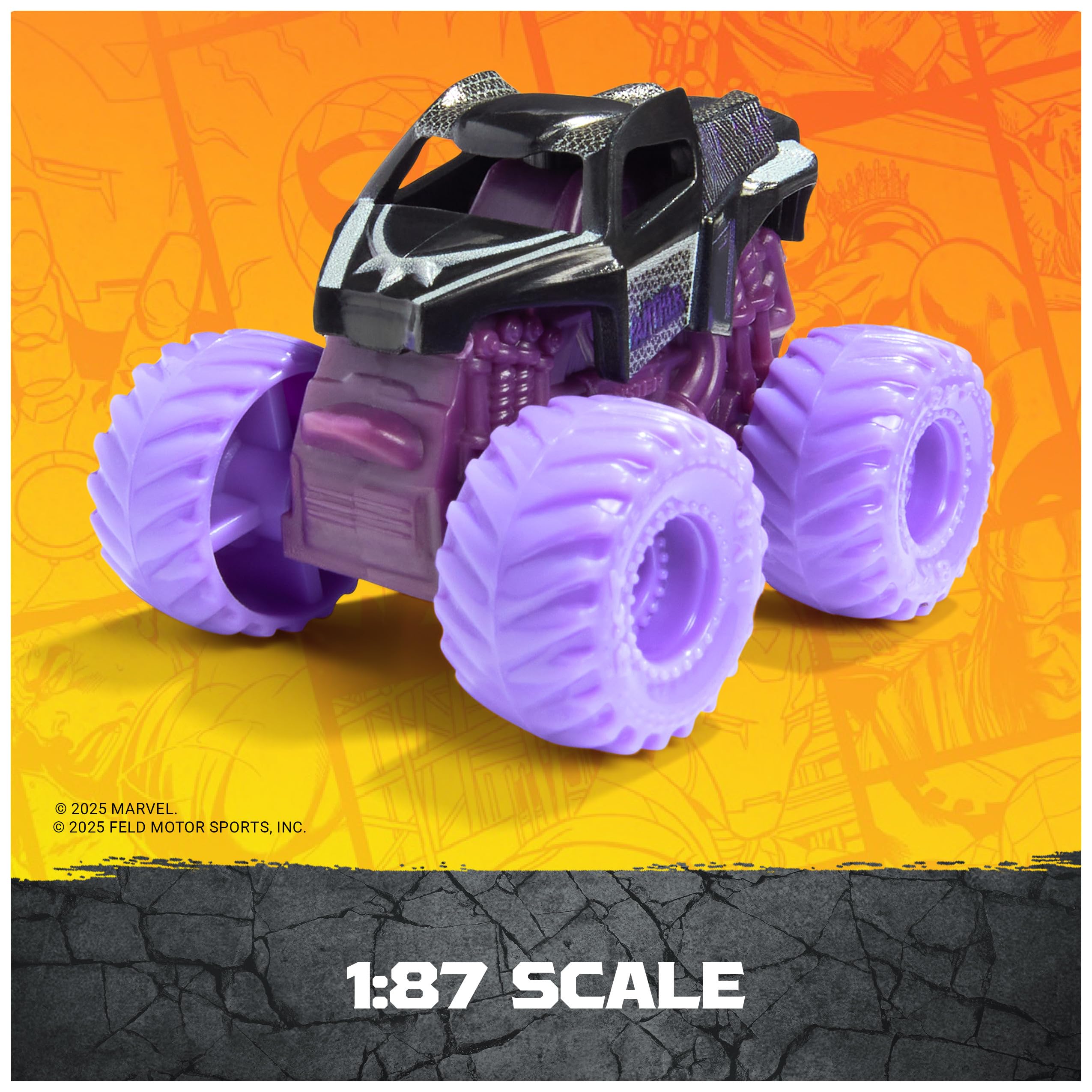 Monster Jam Vehículo de Juguete Mini Jams 5PK Marvel