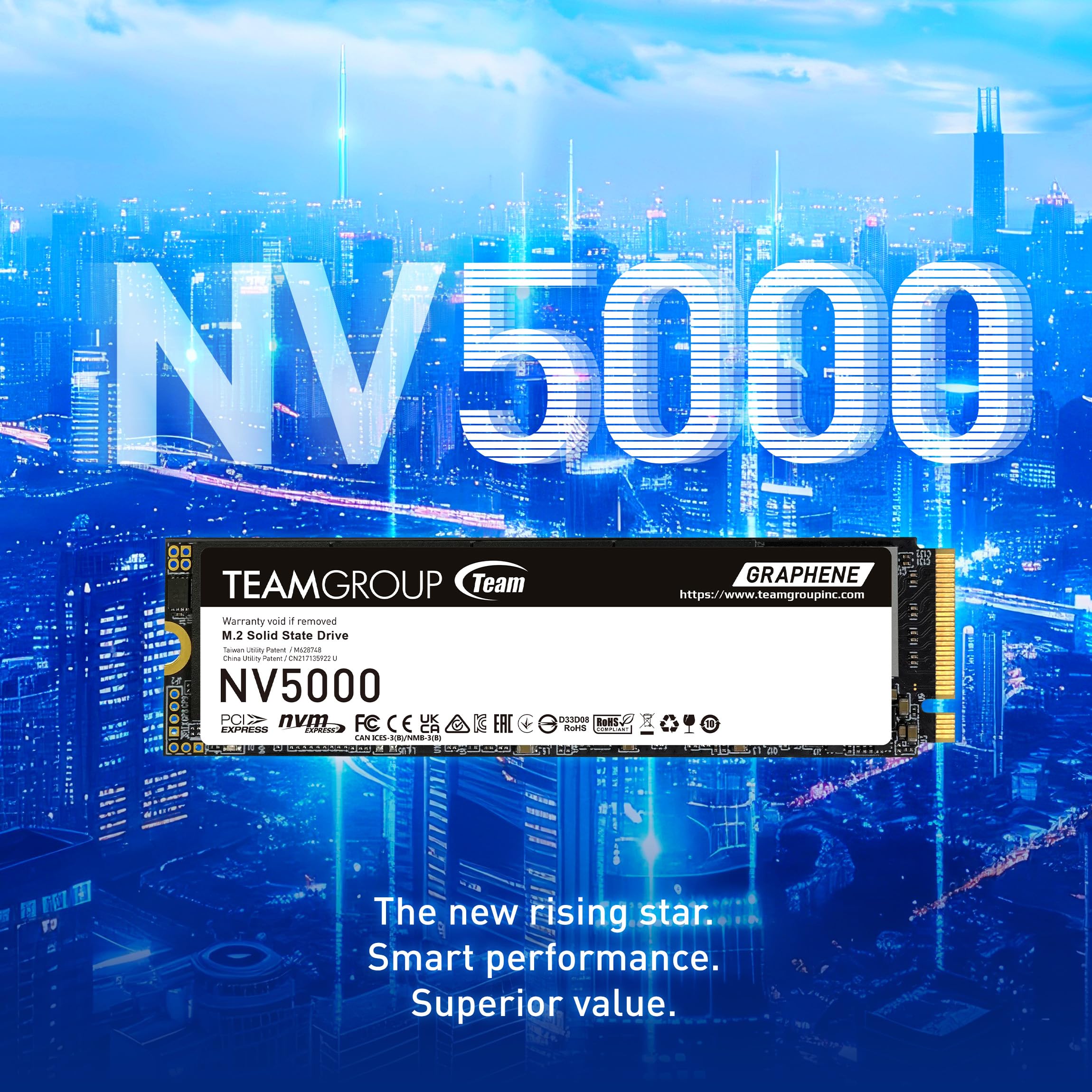 Team Group Nv5000 1 Tb M.2 Pci Express 4.0 Nvme 3d Nand (team 1tb Nv5000 M.2 Pcie 4.0 Ssd)