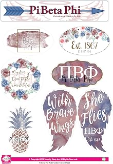 Pi Beta Phi - Sticker Sheet - Watercolor Theme