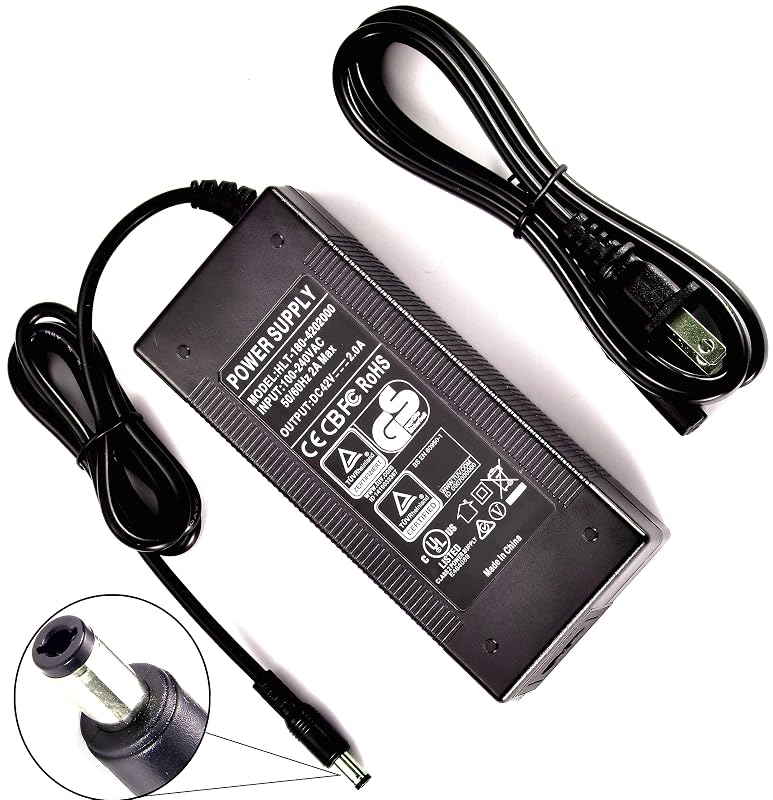 Carregador 42 V 2 A para patinetes Hiboy e Jetson, compatível com Hiboy S2, S2 Lite, S2 Pro, KS4, KS4 Pro e NEX