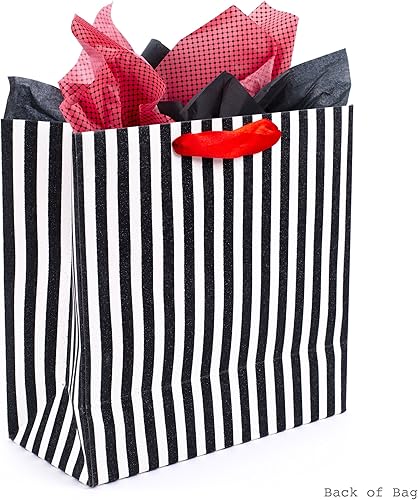 Miniatura 6 de Hallmark - Bolsa de regalo grande insignia con papel de seda (lazo rojo)