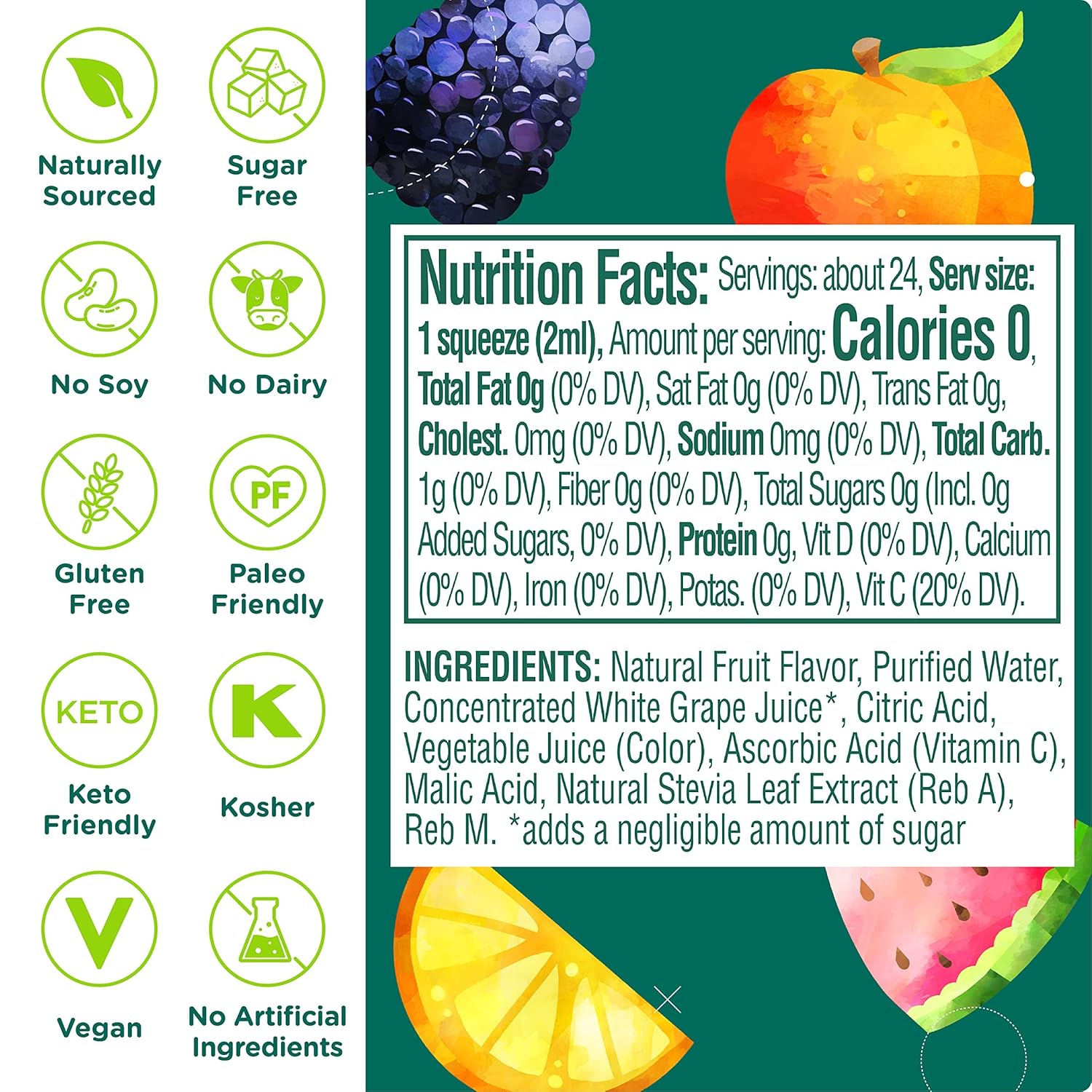 Stur Liquid Water Enhancer | Classic Variety | Sweetened with Stevia | High in Vitamin C & Antioxidants | Sugar Free | Zero Calories | Keto | Vegan | 5 Bottles, Makes 120 Drinks : Grocery & Gourmet Food