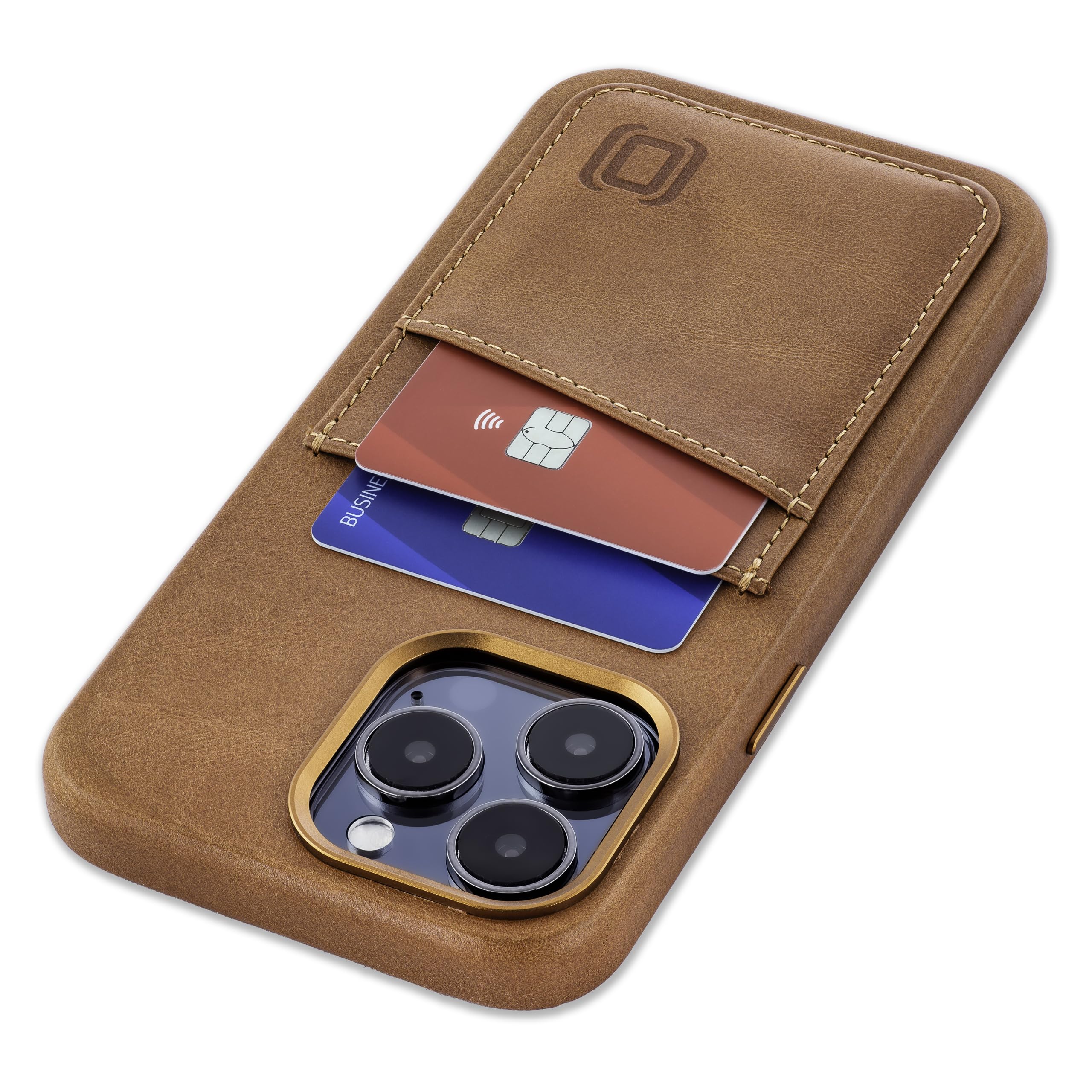 Portefeuille cuir véritable iPhone 15 Pro Max avec plaque magnétique - 8