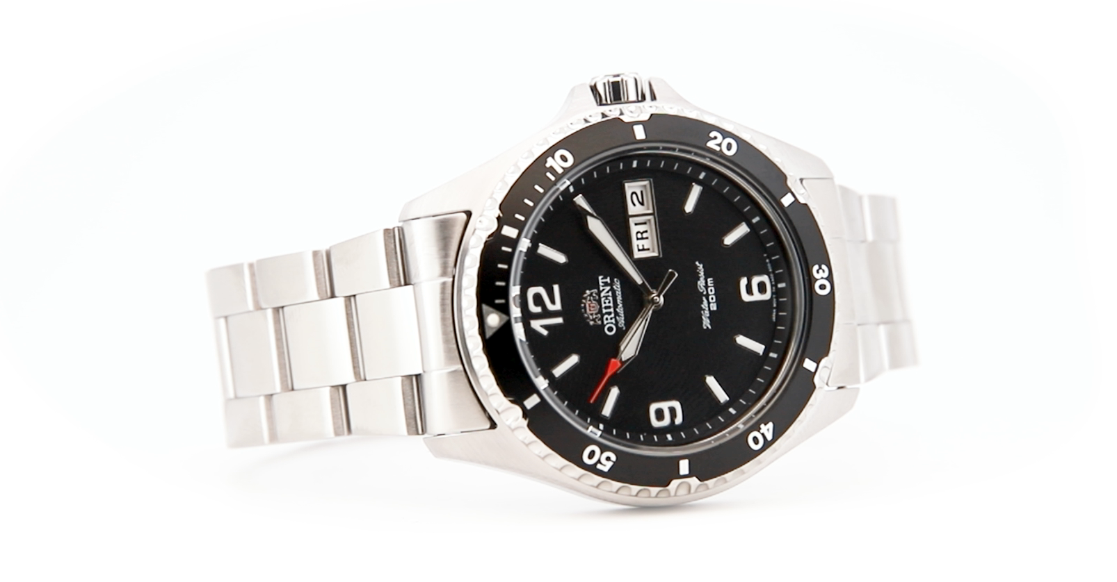 Orient Sports Mako 2 Ray 2 - Orologio Uomo Automatico E Manuale, Cassa Acciaio Grigia, Quadrante Nero (TAA02001B9)