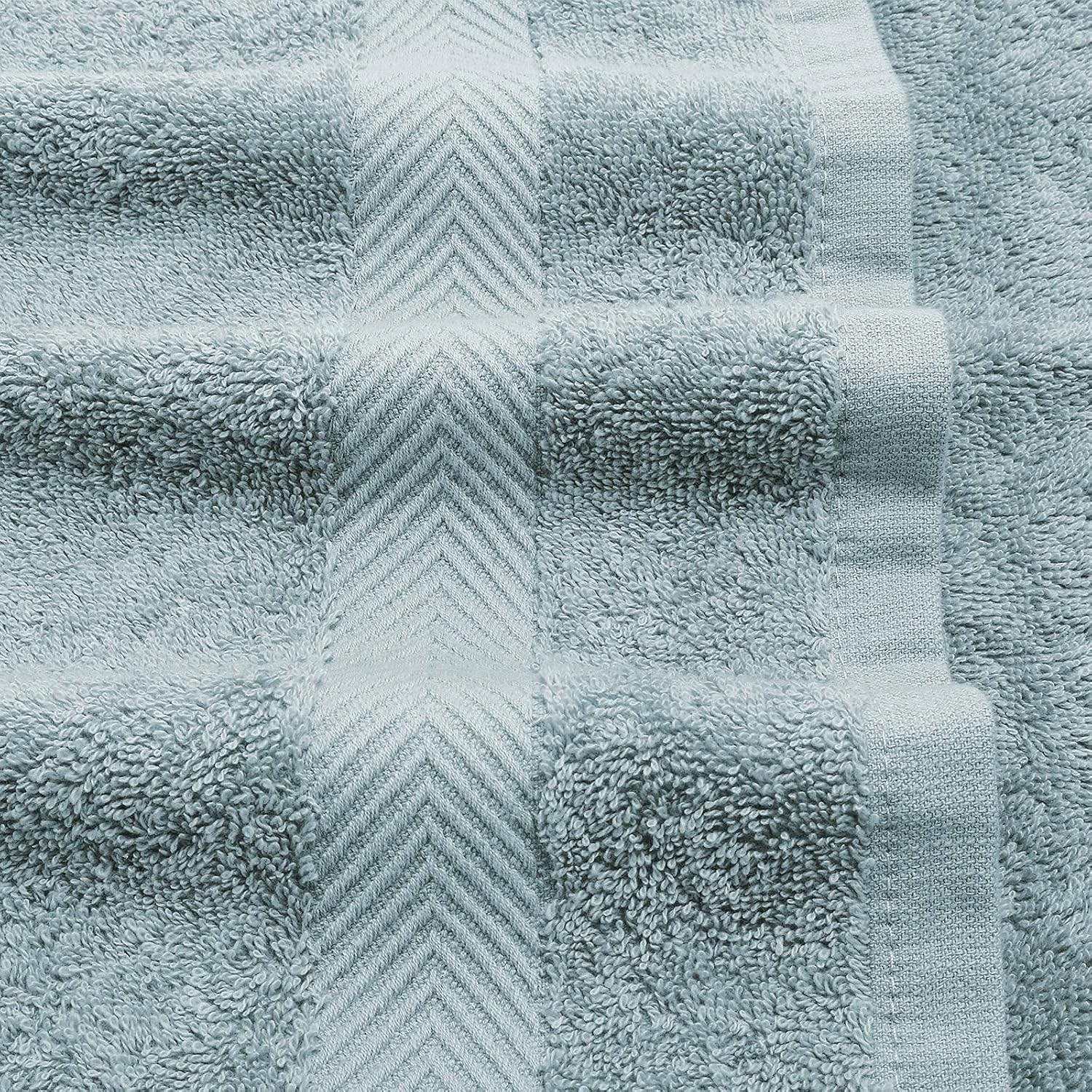 SEMAXE Luxury 8 Piece Towel Set, 2 Bath Towels 2 Hand Towels 4 Washcloths, 100% Cotton Bathroom Towel, Soft Fluffy and Absorbent Towel for Bathroom, Hotel & Spa Qualit