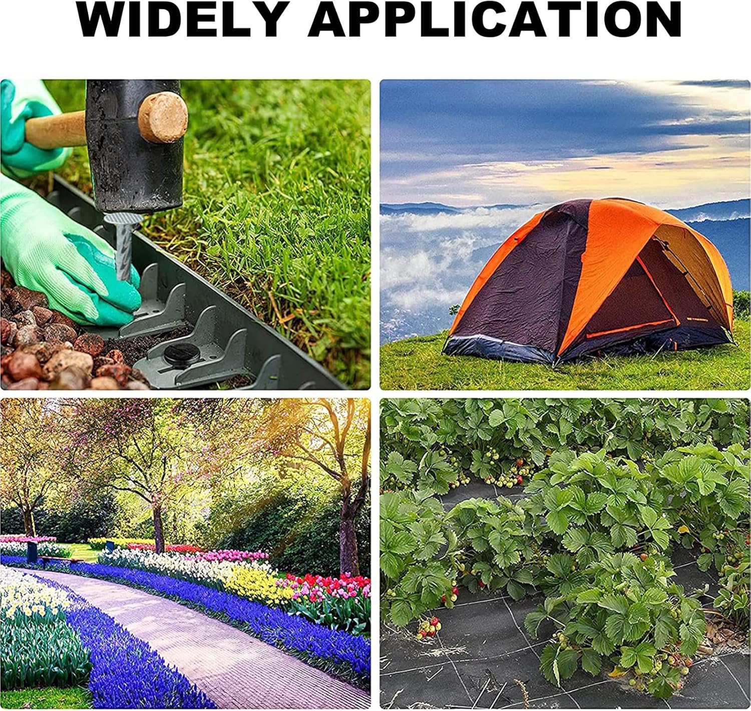 12 Inch Galvanized Landscape Stakes Metal Landscape Edging Anchoring Spikes, Landscape Anchoring Stake for Artificial Turf, Paver Edging, Weed Barrier, Tent, Camping, Carpentry (50)