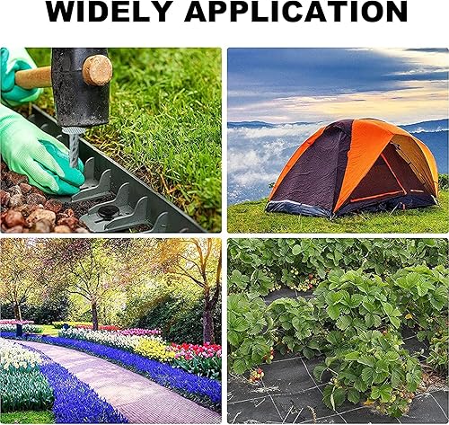 Miniatura 7 de Estacas de jardín galvanizadas de 12 pulgadas, estacas de anclaje de metal para bordes de paisaje, estaca de anclaje de paisaje para césped