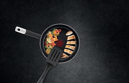 Miniatura 4 de Tefal C38806 - Sartén esencial de titanio duro de 11.0 in, revestimiento antiadherente con partículas de titanio, indicador de temperatura de señal