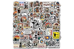 50-Piece Archery Hunting Sticker Pack