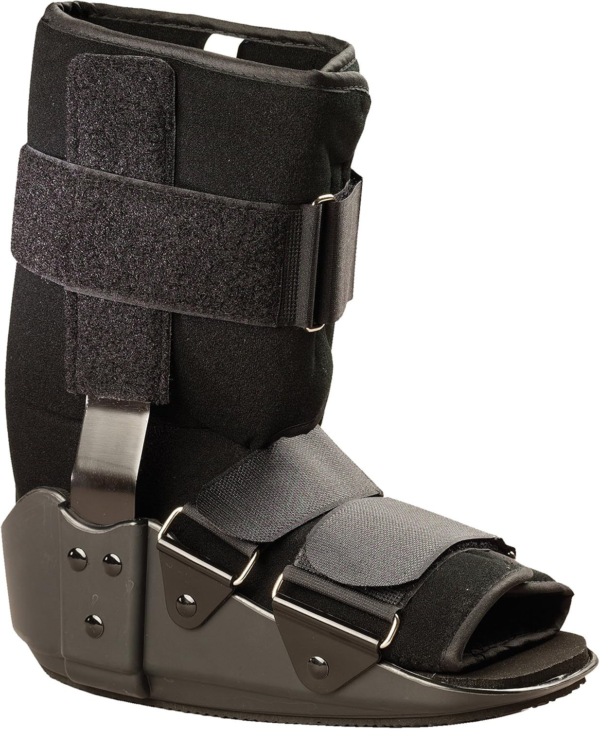 OTC Short Leg Cast Low Top Walker Boot, Black, Small/Short