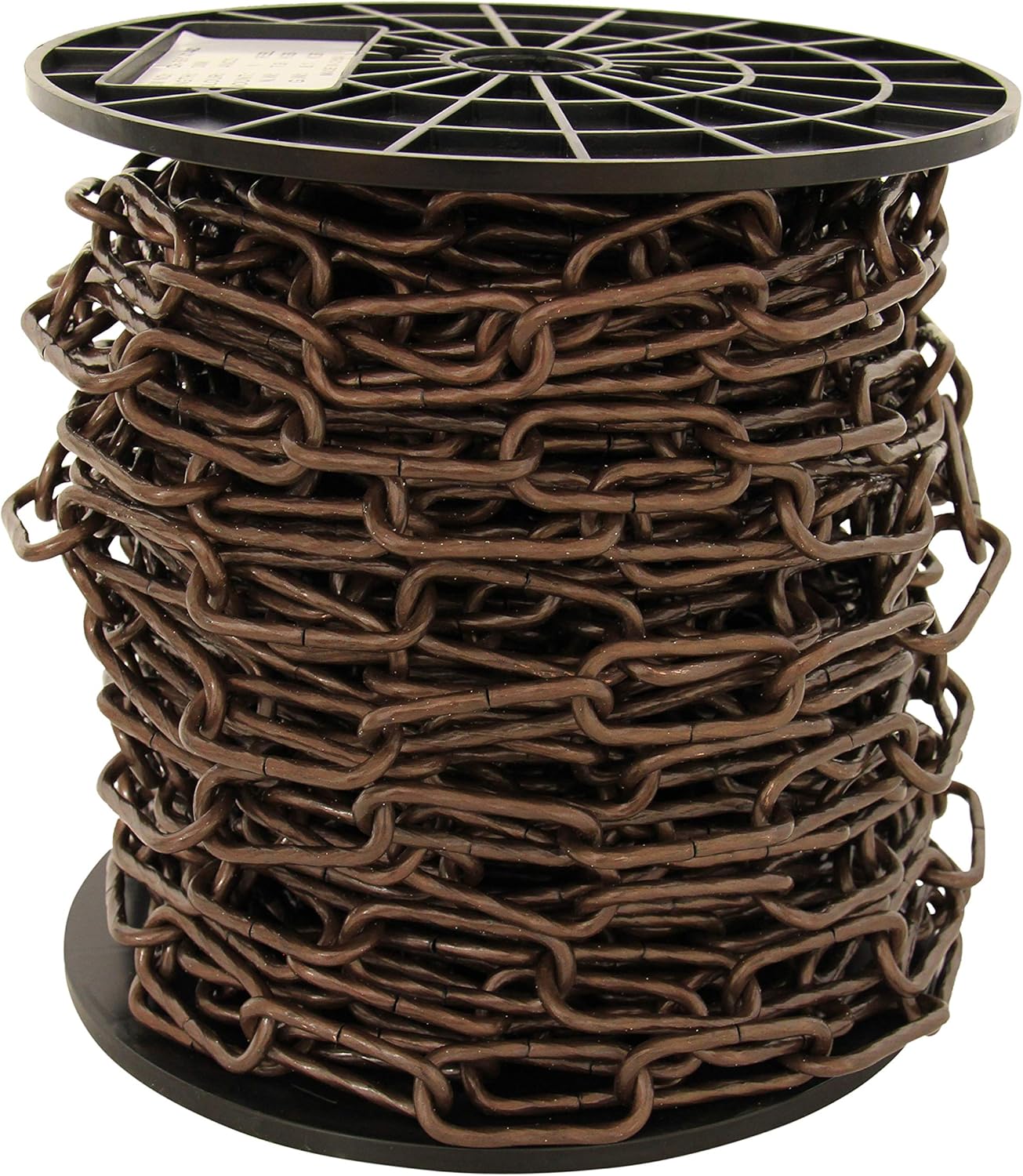RCH Hardware CH-S61-40-AC-98 | 7 Gauge Decorative Solid Steel Fixture Chain | 1 Reel / 98 Feet