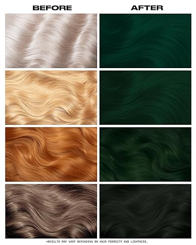 Miniatura 3 de Lunar Tides - Tinte de cabello semipermanente (43 colores) (verde enebro, Juniper Green, 8 fl. oz.)