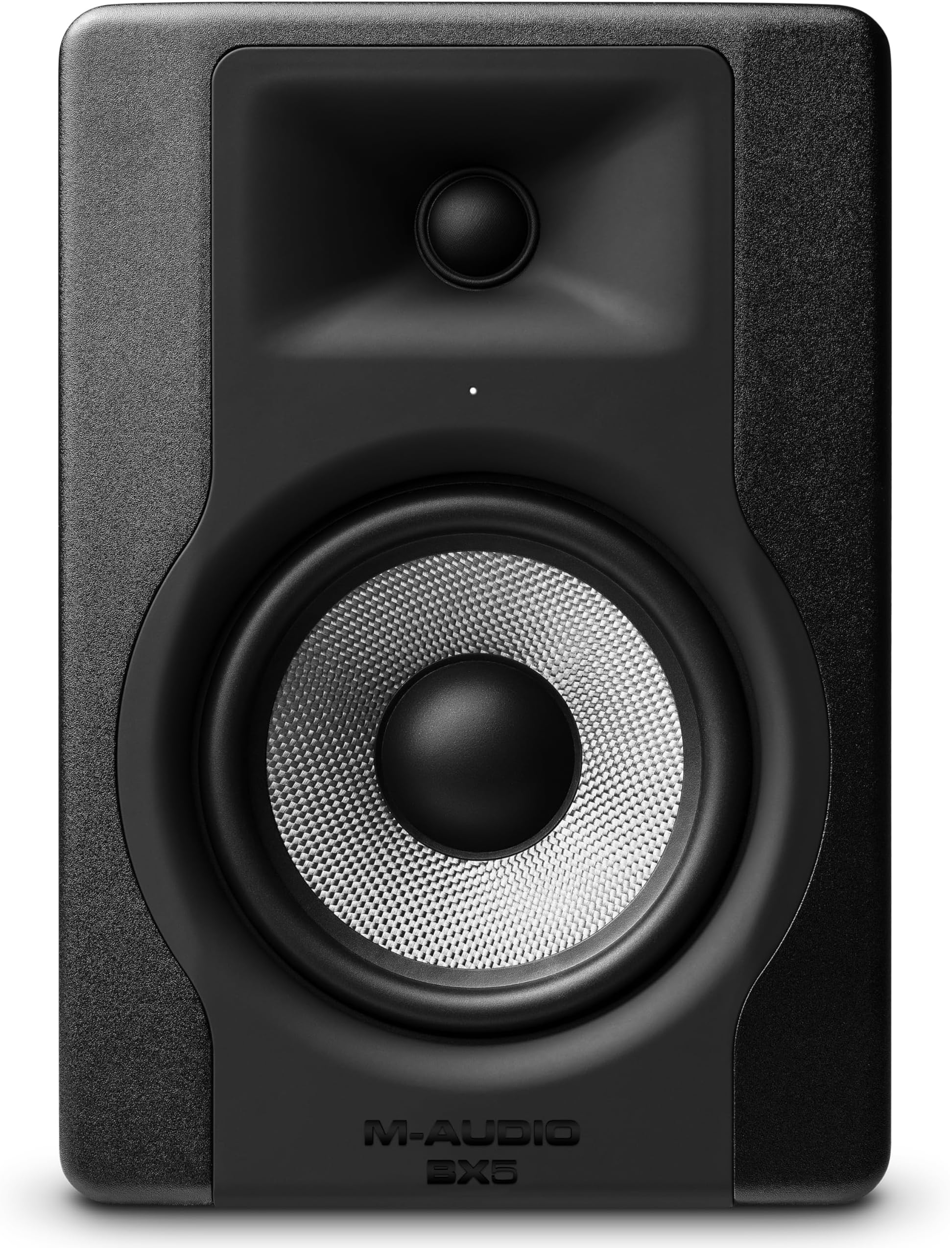 M-Audio M Audio BX5 D3 Compact 2 Way 5'' Active Studio Monitor Speaker for Music Production and Mixing With Onboard Acoustic Space Control, 1 piece, Black, XLR