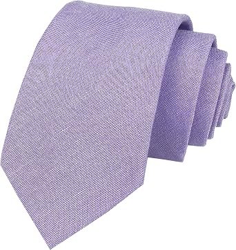 Kihatwin Mens Skinny Solid Color Cotton Linen Ties Wedding Party Slim cut Neckties 2.4"