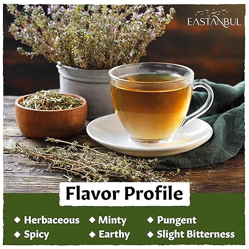 Miniatura 6 de Eastanbul Tomillo salvaje, 1.76 onzas, condimento de tomillo zaatar mediterráneo, también conocido como Thymbra Spicata, perfecto para té y