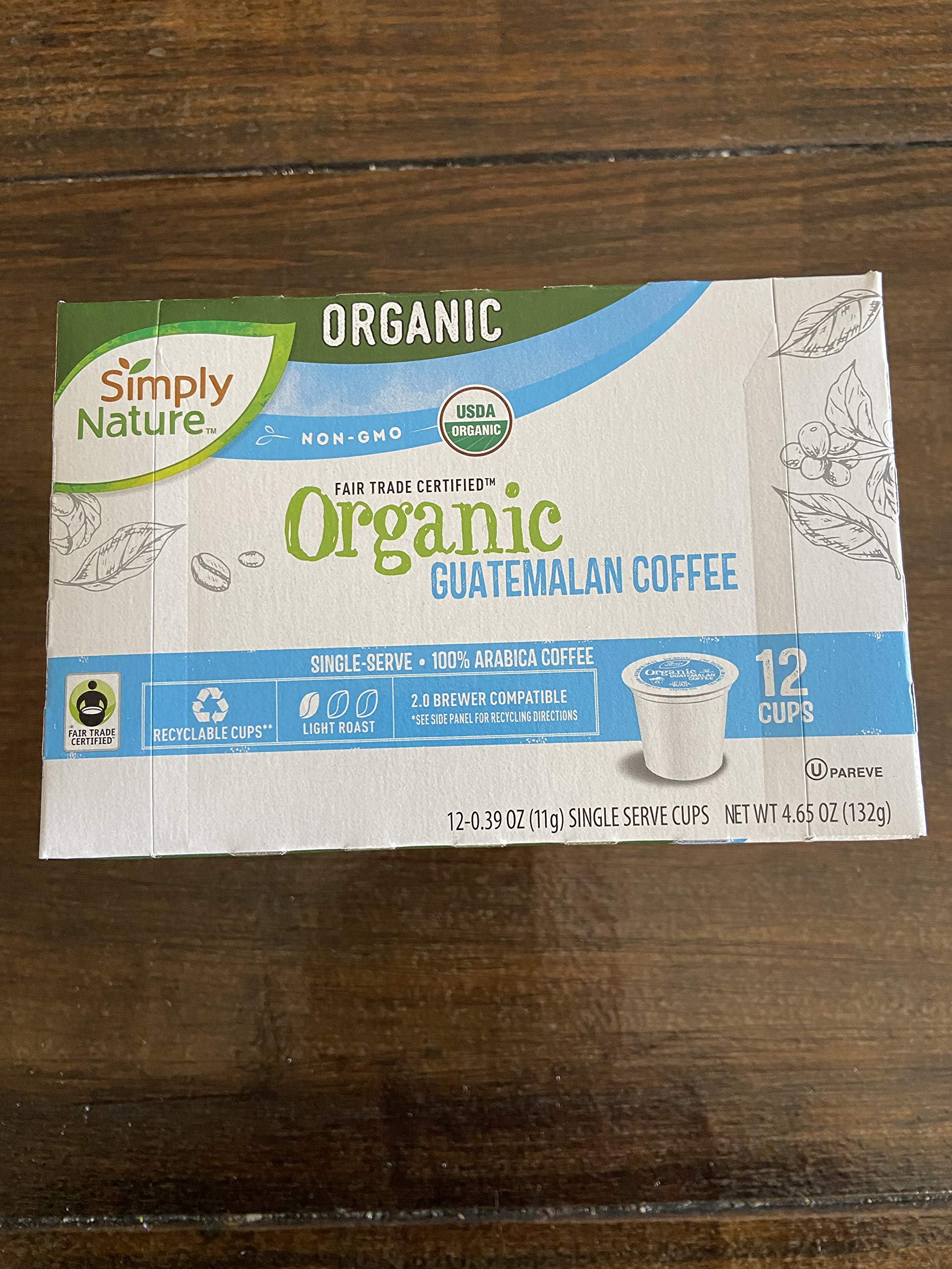 Organic Guatemalan Coffee Single Serve 12 Cups