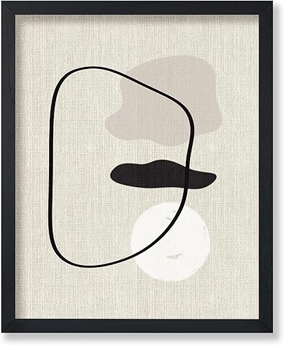 Miniatura 45 de Monem Art Line - Póster de dibujo de líneas curvas, arte geométrico, arte de boceto, arte abstracto, arte moderno de mediados de siglo, arte