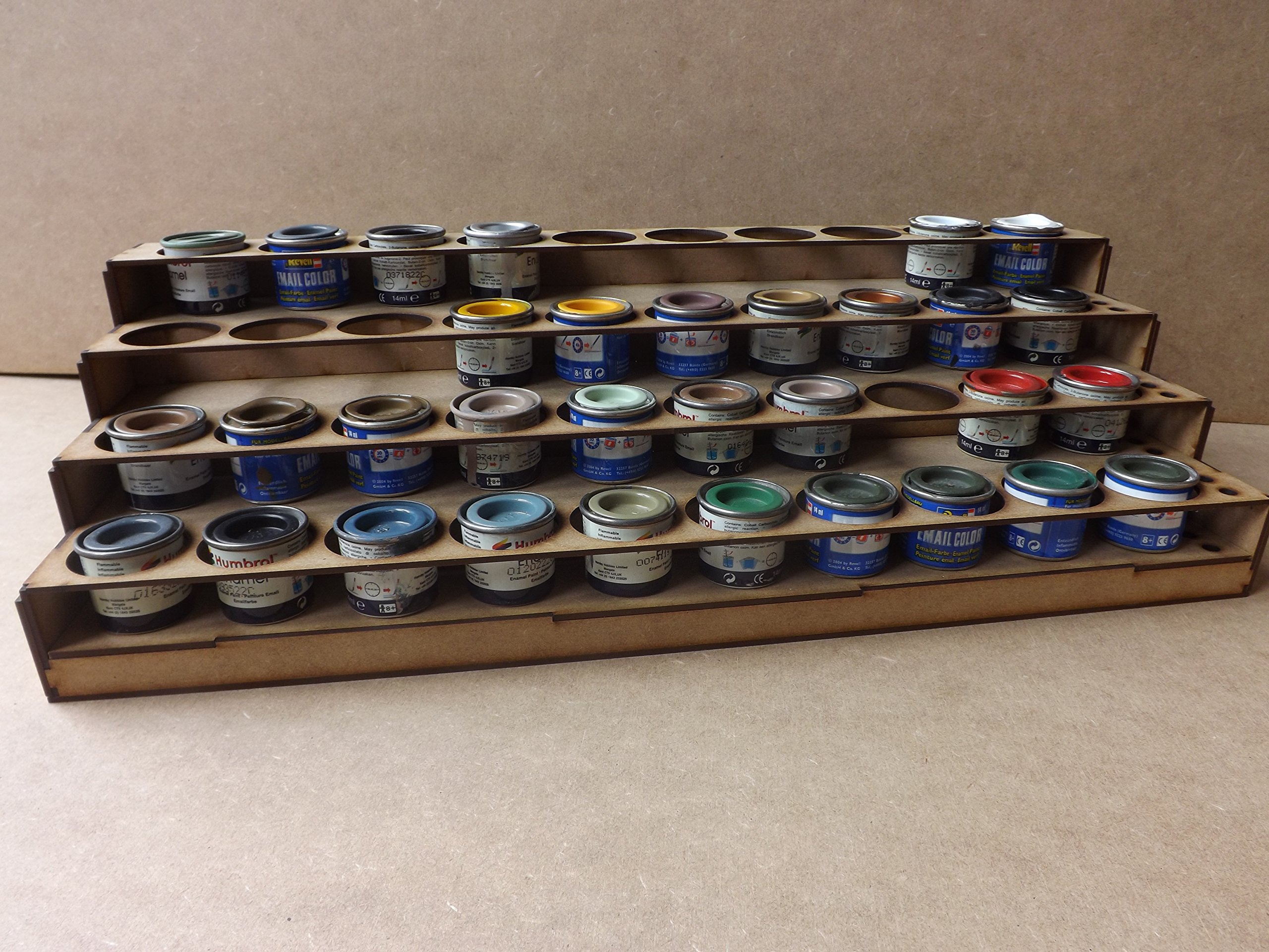 WargameModelMods Paint Stand for 40x Tins of paint for Humbrol