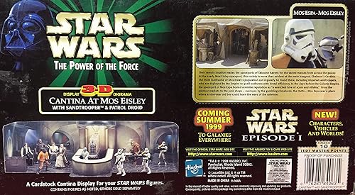 Miniatura 2 de Star Wars El poder de la Fuerza Cantina Diorama con Sandtrooper y de la visualización de 3-D Patrol Droid