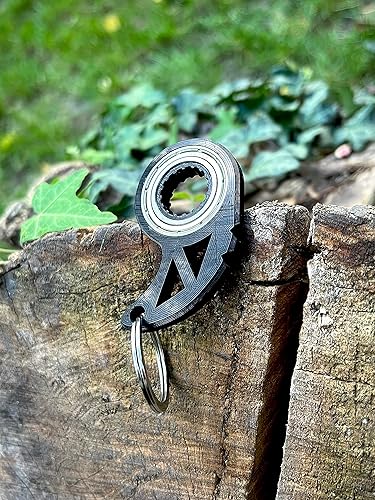 Miniatura 3 de Llavero giratorio Kunai, Karambit, llavero de máscara para llavero, juguete para llaves, llavero para hombres y mujeres (karambit negro)
