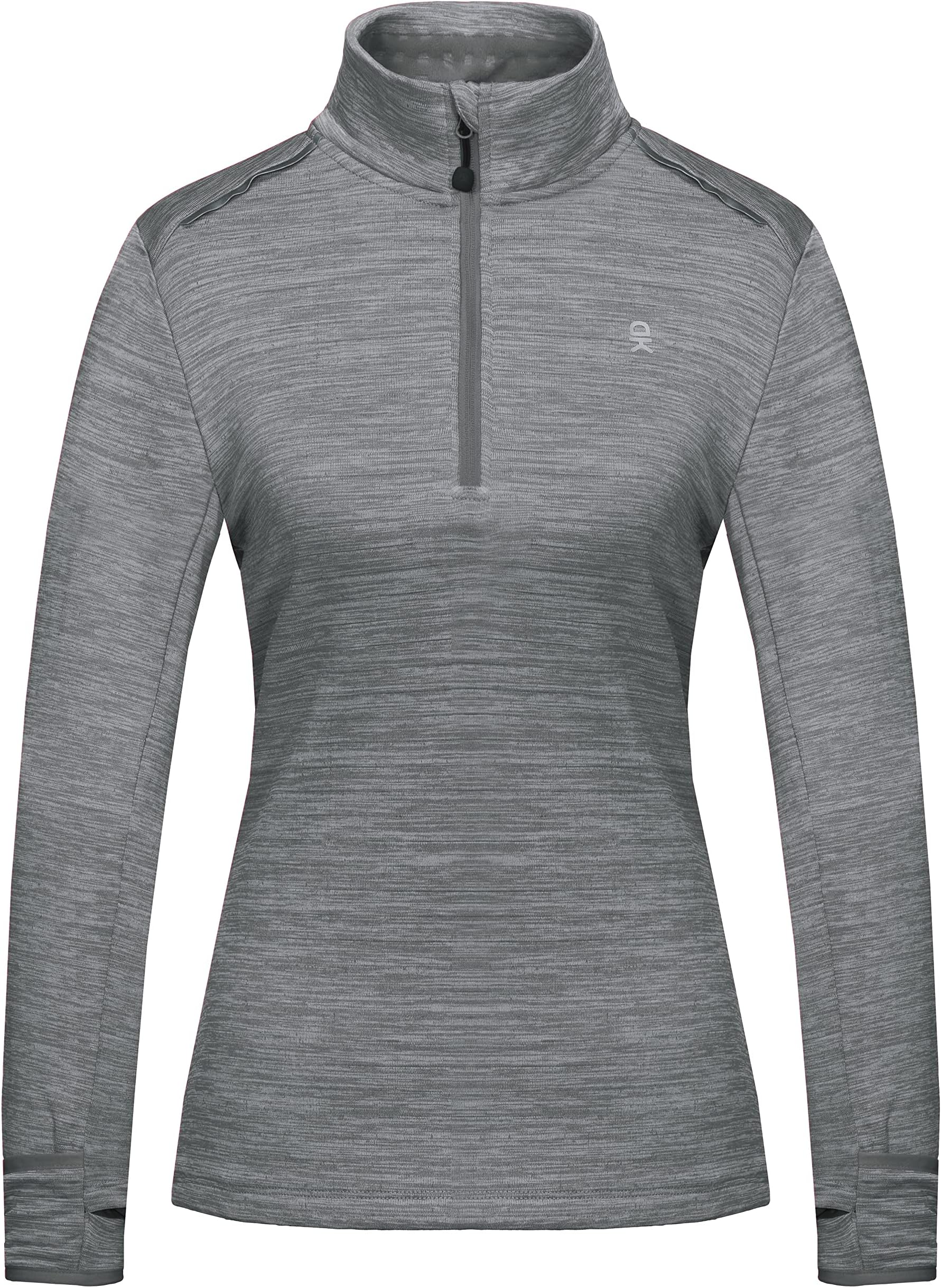 Little Donkey Andy Women's Half Zip Athletic Pullover Shirts Long Sleeve Quick Dry T Shirt Running Workout Gym Golf
