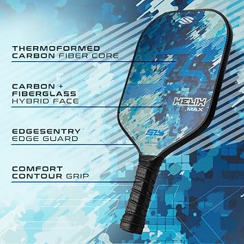 Selkirk Sport SLK Helix Pro Camo Glitch Pickleball Paddle & Pro S1 12pk Pickleball Ball Bundle