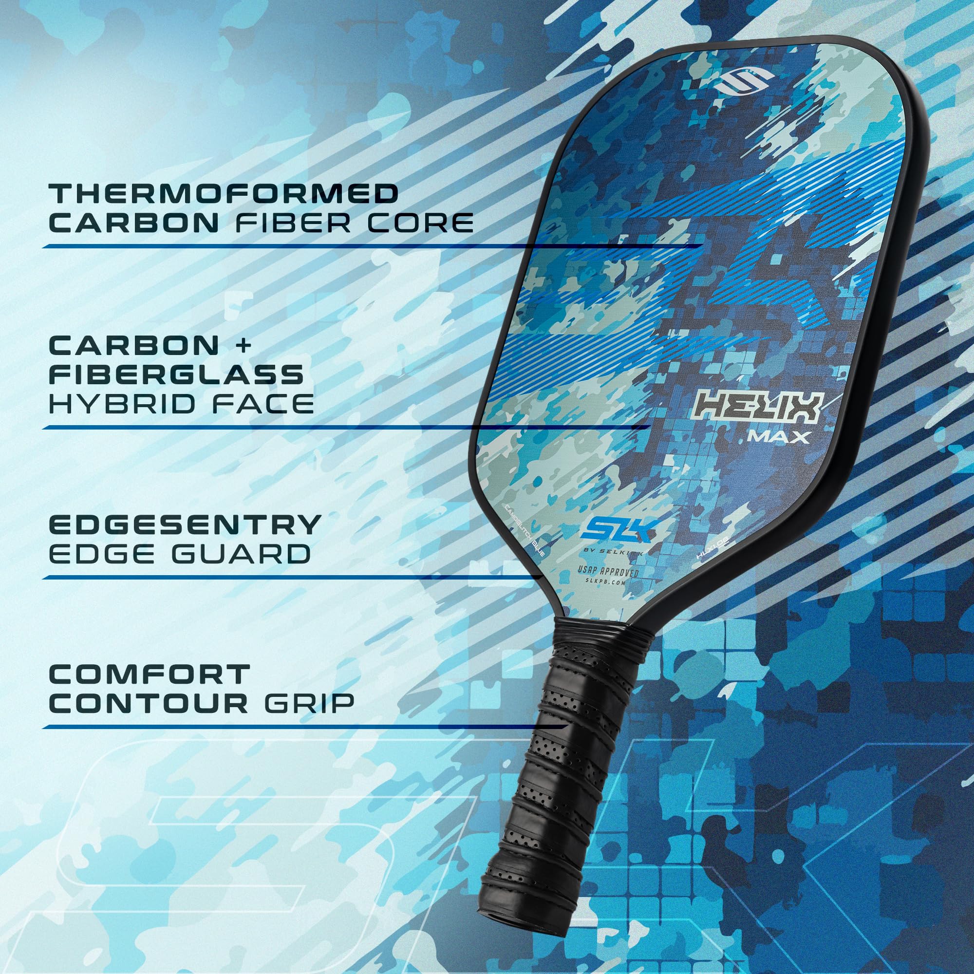 Selkirk Sport 2024 SLK Helix Pro Pickleball Paddle | Carbon Fiber