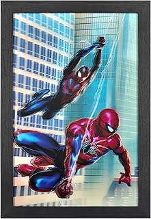 Spiderman Marvel       DC Comics Superhero 3D Wall Art Decor Framed Poster | Ave - Compare price
