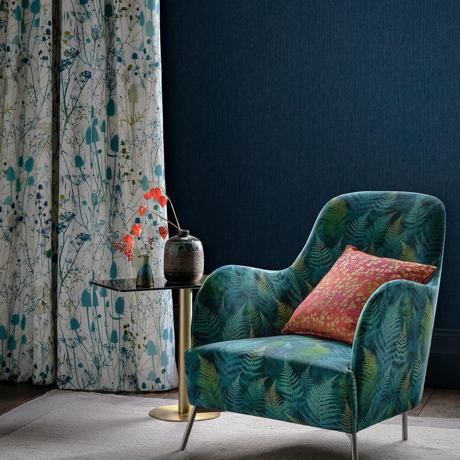 Tisbury French Navy Removable Wallpaper