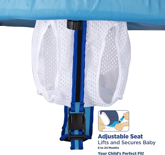 Self-Inflating Baby Boat with Adjustable seat, Retractable Canopy & Sun Protection - by Aqua Leisure