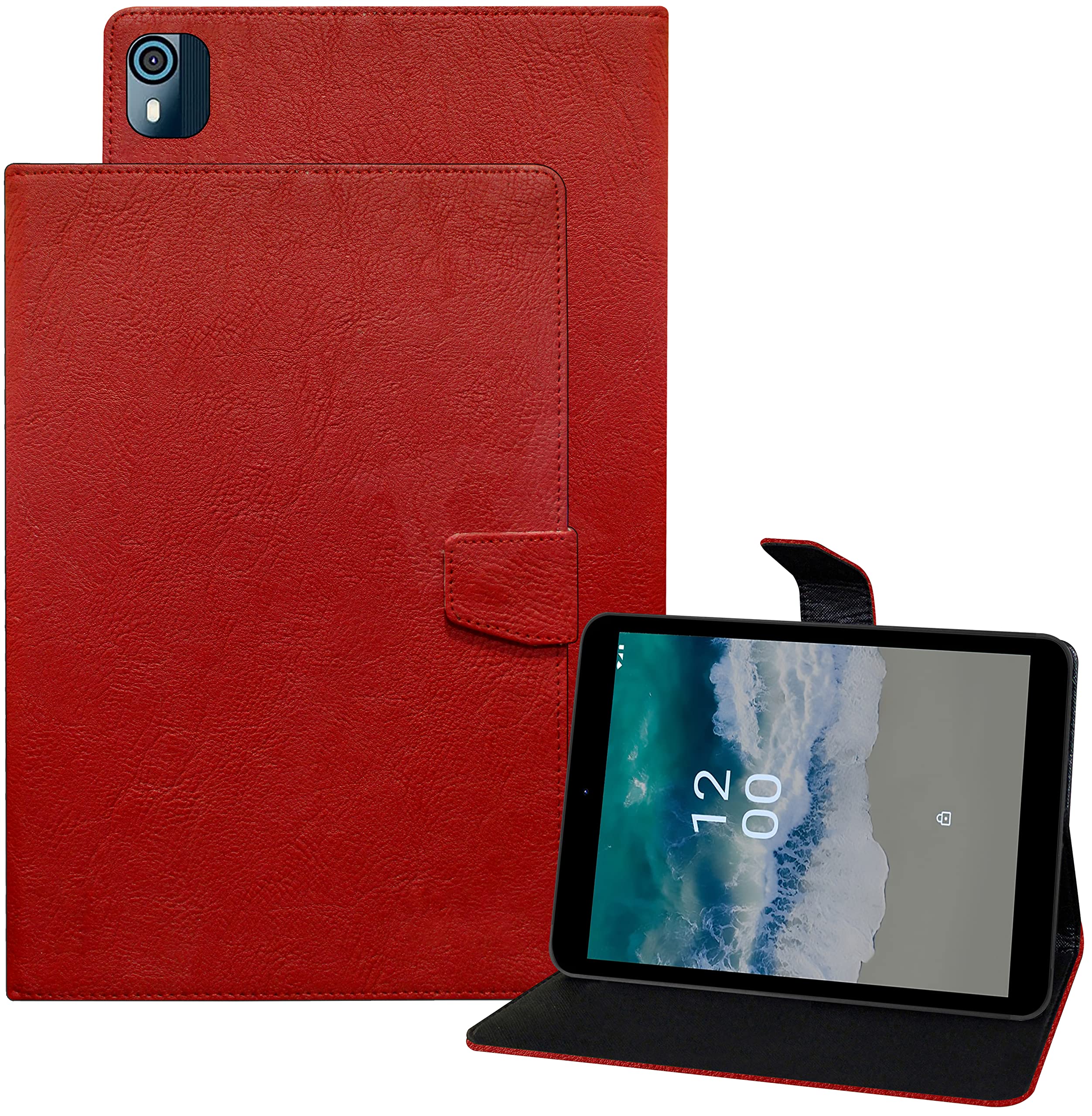 TGK Plain Design Flip Case Cover for Nokia Tab T10 8 inch Tablet TA-1472 (Red) (B0BJDGTMRM) Amazon Price History, Amazon Price Tracker