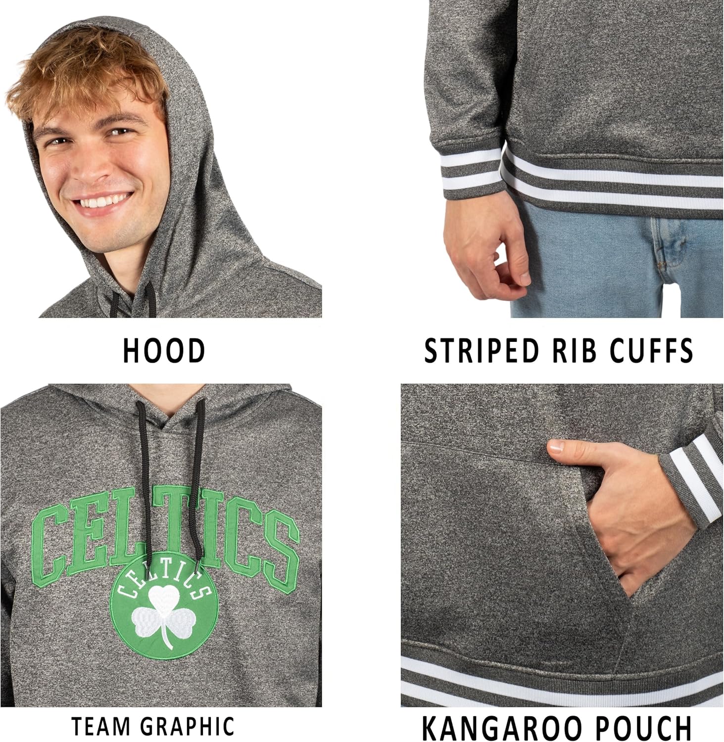 Ultra Game Men's NBA Official Premium Quality MVP Hoodie Sweatshirt - Image 4