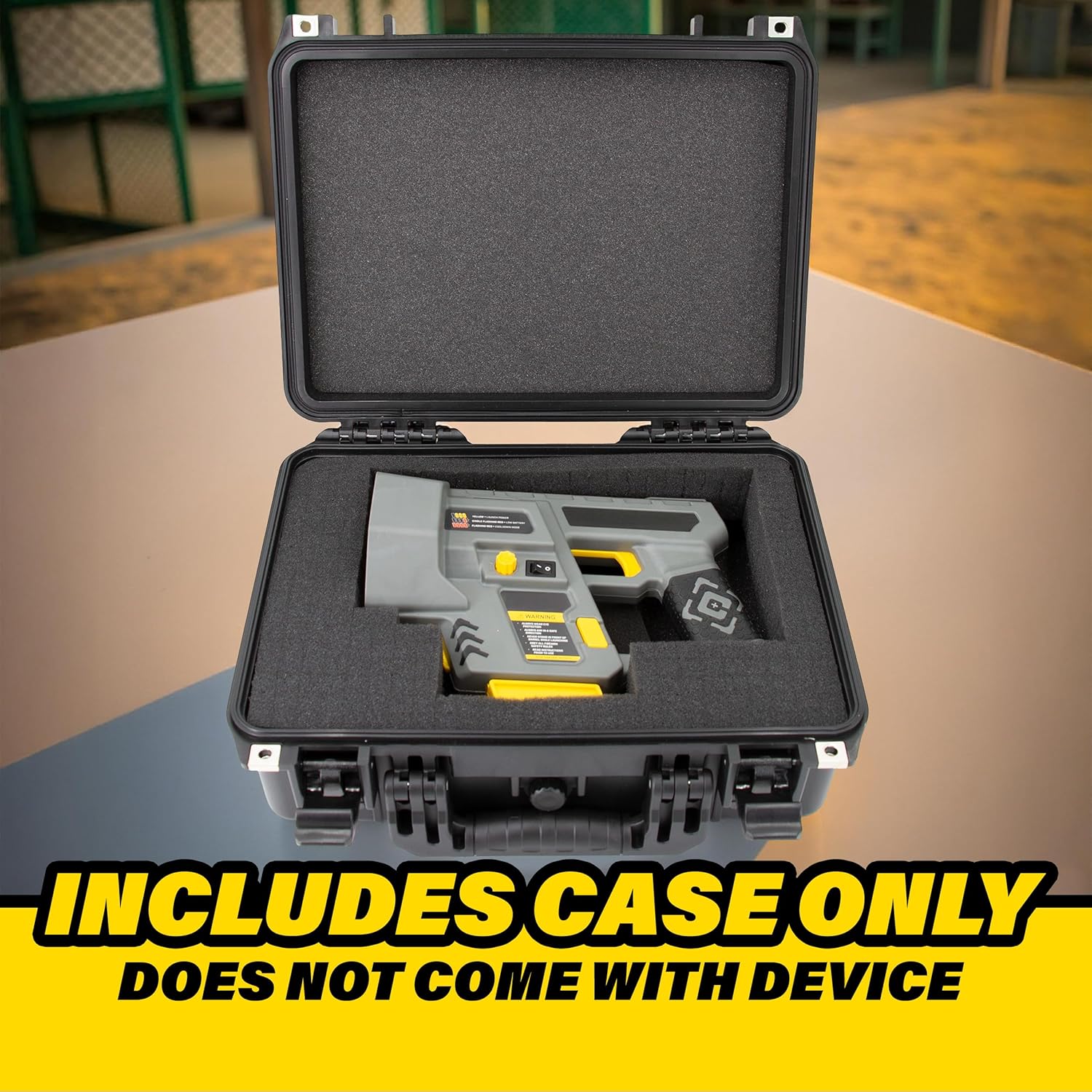 CASEMATIX Hard Case Compatible With Caldwell Claycopter Target Launcher, Impact Resistant Waterproof Case With Padded Foam For Travel And Storage - CASE ONLY