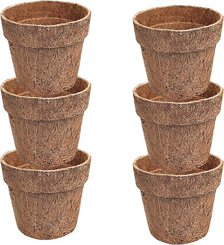 Miniatura 2 de Deepthi Macetas de vivero de fibra de coco  Macetas de turba biodegradables para principiantes de semillas y kit de plántulas  Mini macetas para