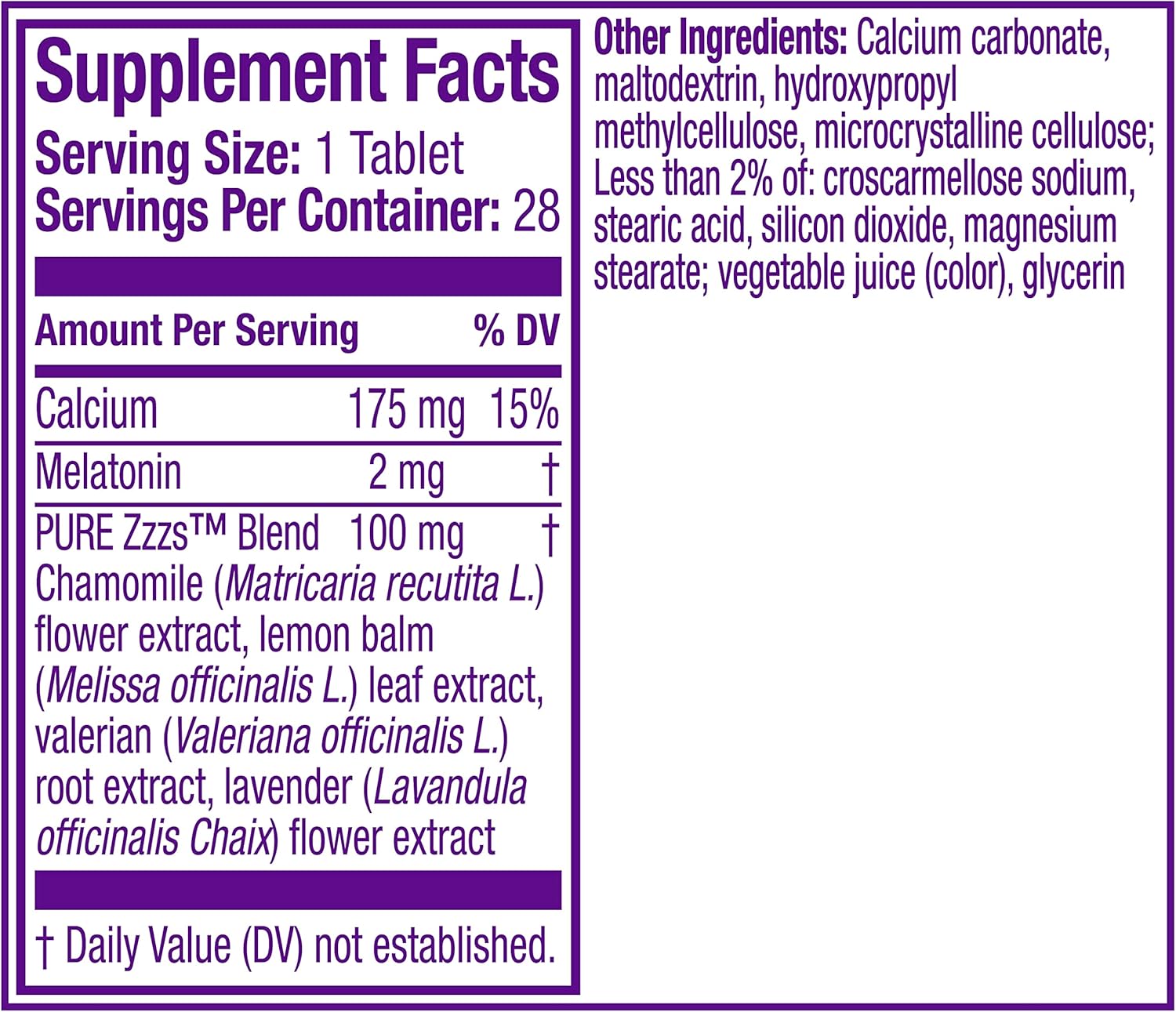 Vicks, ZzzQuil Pure Zzzs All Night Extended Release Melatonin Sleep Aid Tablet, 28 Count