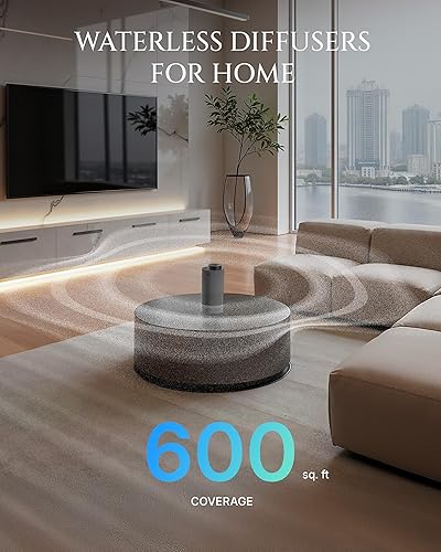 Miniatura 2 de AROMADD - Máquina de aire inteligente mejorada 2026, capacidad de 0.7 fl oz de hasta 600 pies cuadrados difusor de aceite esencial sin agua