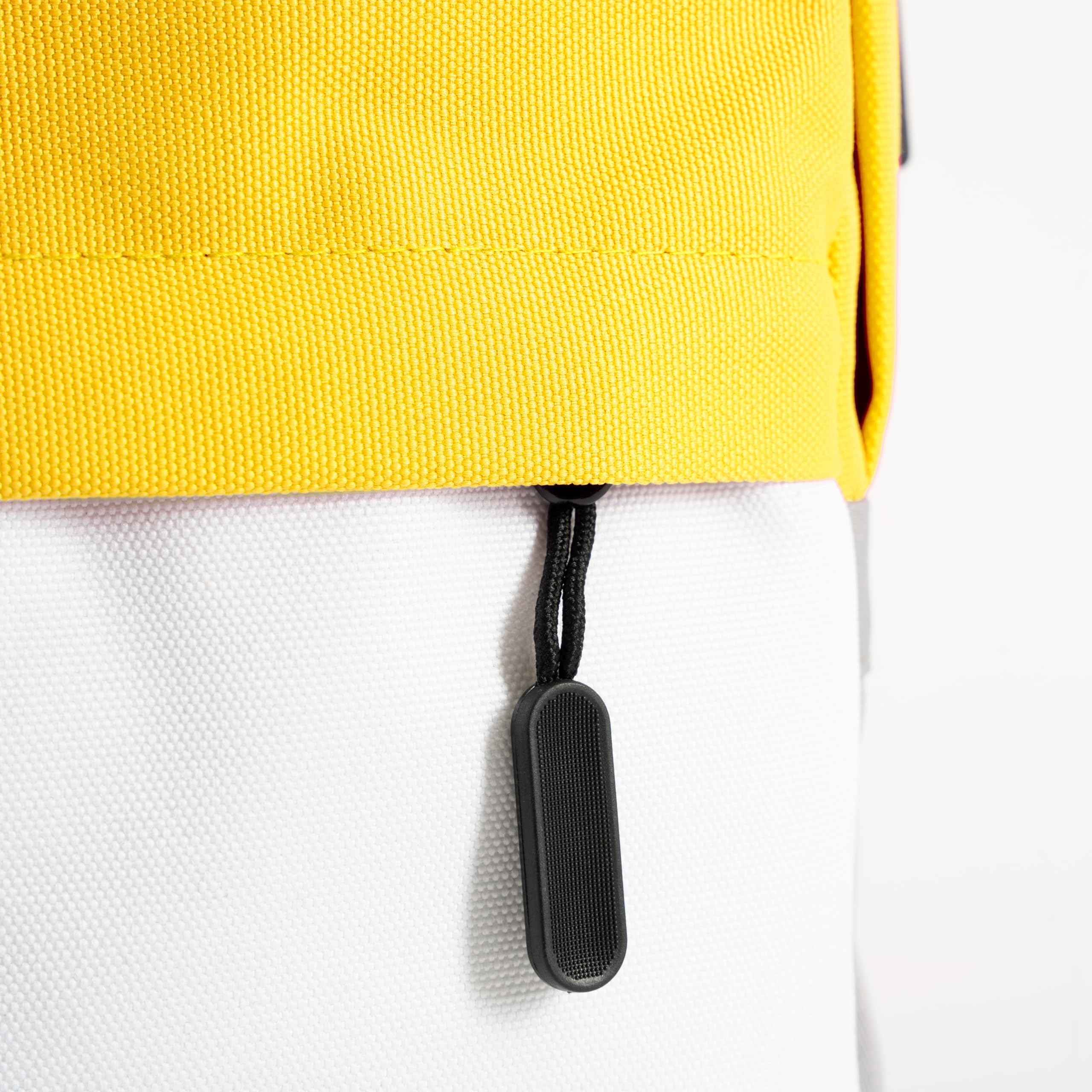 Celly Pantone Zaino Porta PC 15.6, Zaino Uomo e Donna con USB Ricarica, Comparti Protettivi, Comodo e Capiente per Lavoro, Viaggio e Scuola, Giallo