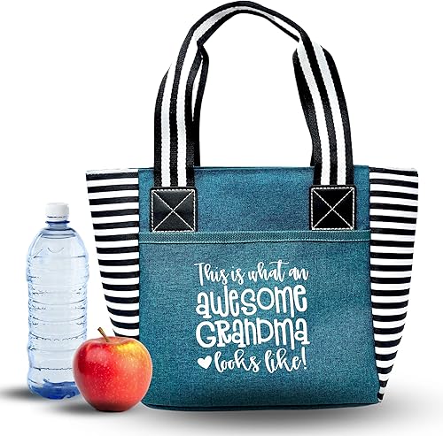 Miniatura 10 de Brooke & Jess Designs Lindas loncheras para mujer  Bolsa de almuerzo aislada para el trabajo  Gran idea de regalo para enfermeras, profesores,