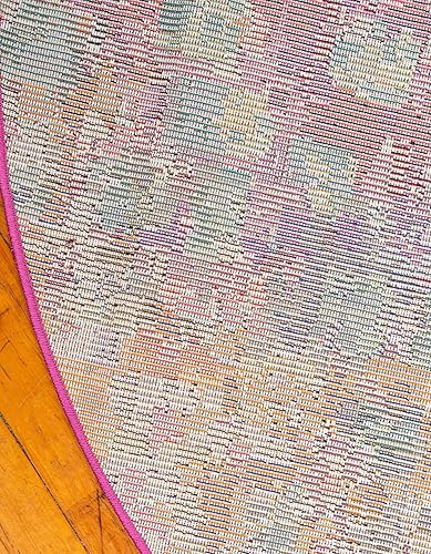 Miniatura 7 de Unique Loom Jardin Collection - Alfombra de área moderna, colorida, vibrante y abstracta (5 pies x 8 pies, ovalada, multicolor y azul)