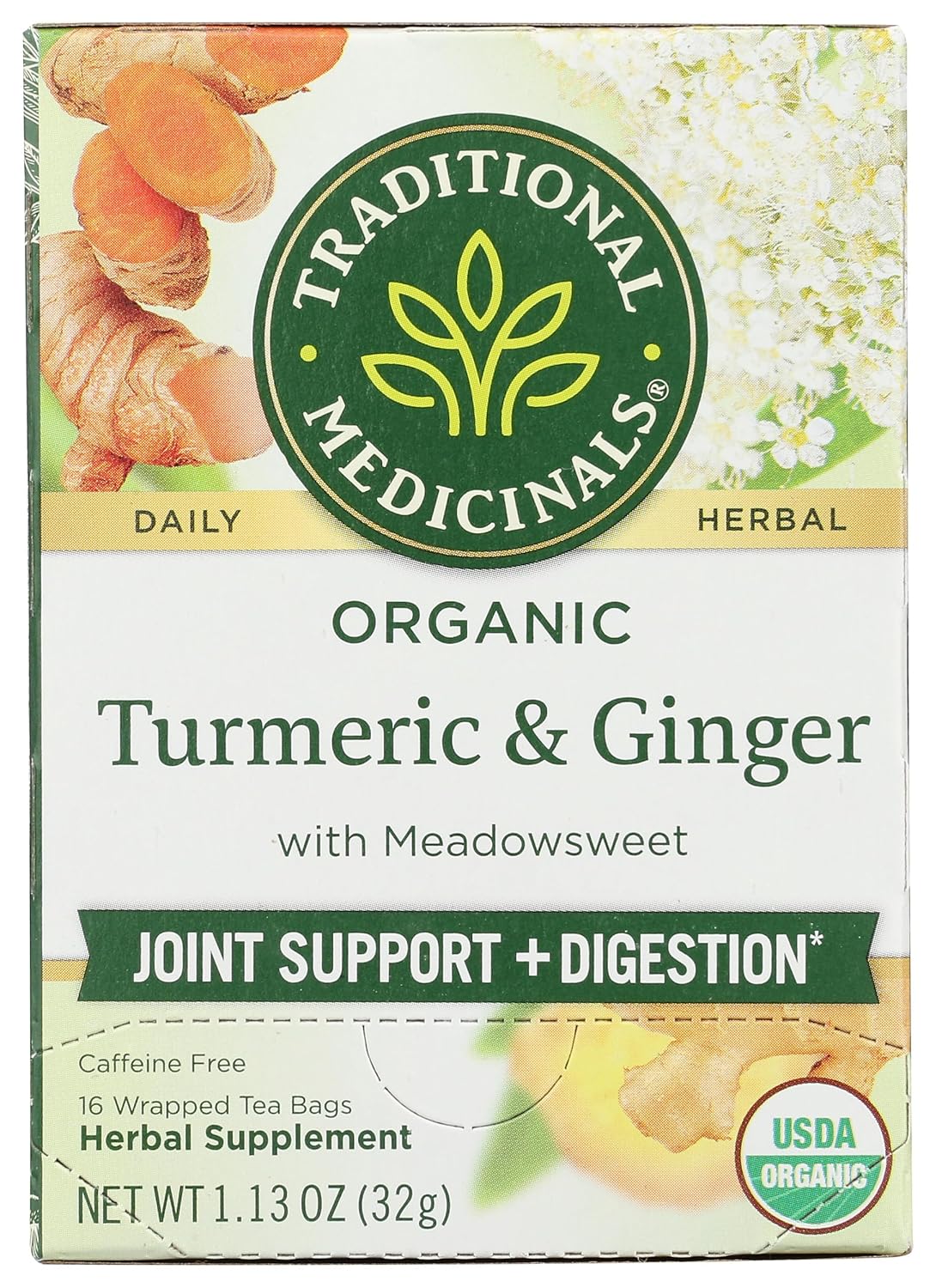 Traditional Medicinals Organic Turmeric w/ Meadowsweet
