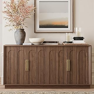 Sideboard Buffet Cabinet with Storage, Mid Century Modern Accent Cabinet...