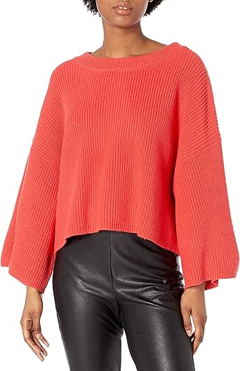 orange oversized sweater