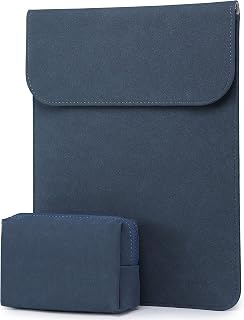 HYZUO 13-13.5 Inch Laptop Sleeve Case Compatible with 13.5 Surface Laptop/13.3 Old MacBook Air/MacBook Pro 2012-2015/12.9 iPad Pro 2015 2017/Hp Spectre x360 13 with Small Bag, Faux Suede Leather