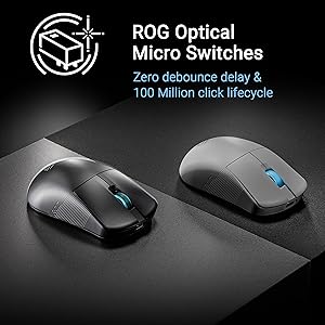 ASUS ROG Harpe Ace Mini Wireless Esports Gaming Mouse  Small Compact Design, Right-Handed, 49g Lightweight, Tri-Mode Connectivity, 36K DPI, up to 105Hr Battery, Pro-Approved, PC/Mac Support - Black
