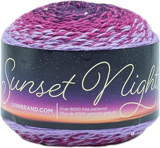 Lion Brand Yarn (1 Skein) Sunset Nights Yarn, Santorini