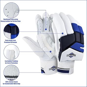 Classic Cricket Batting Gloves for Cricket Bat | Cricket Gloves for Men Batting | Cricket Equipment for Cricket Bag | Youth Batting Gloves for Cricket Set