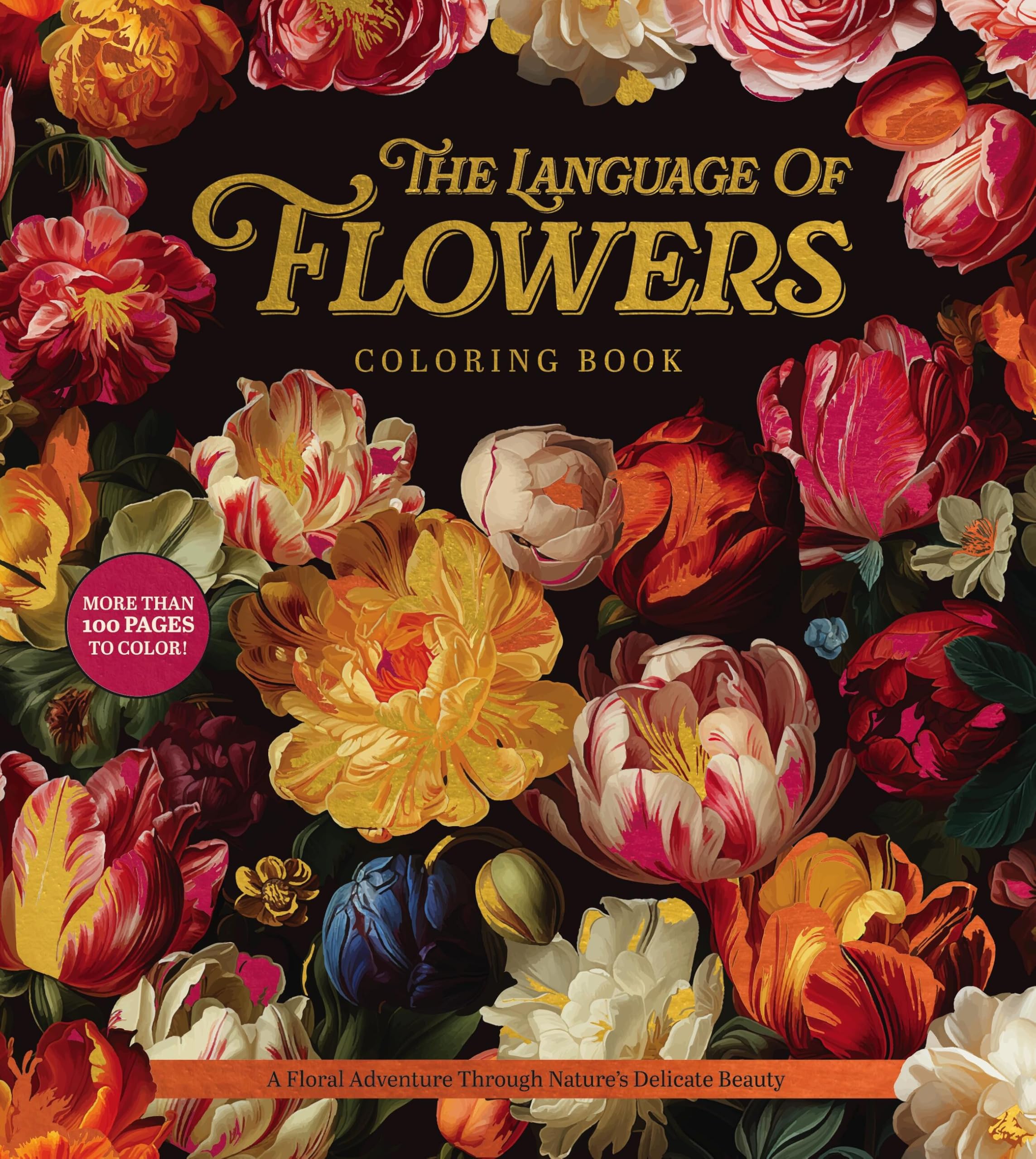 The Language of Flowers Coloring Book : A Floral Adventure Through Nature's Delicate Beauty