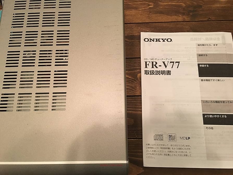 ONKYO オンキヨー（オンキョー）　FR-V77　CD/MDチューナーアンプ　（センターユニット本体のみ/スピーカーなしモデル） 9jupf8b Amazon | ONKYO オンキヨー（オンキョー） FR-V77 CD/MD