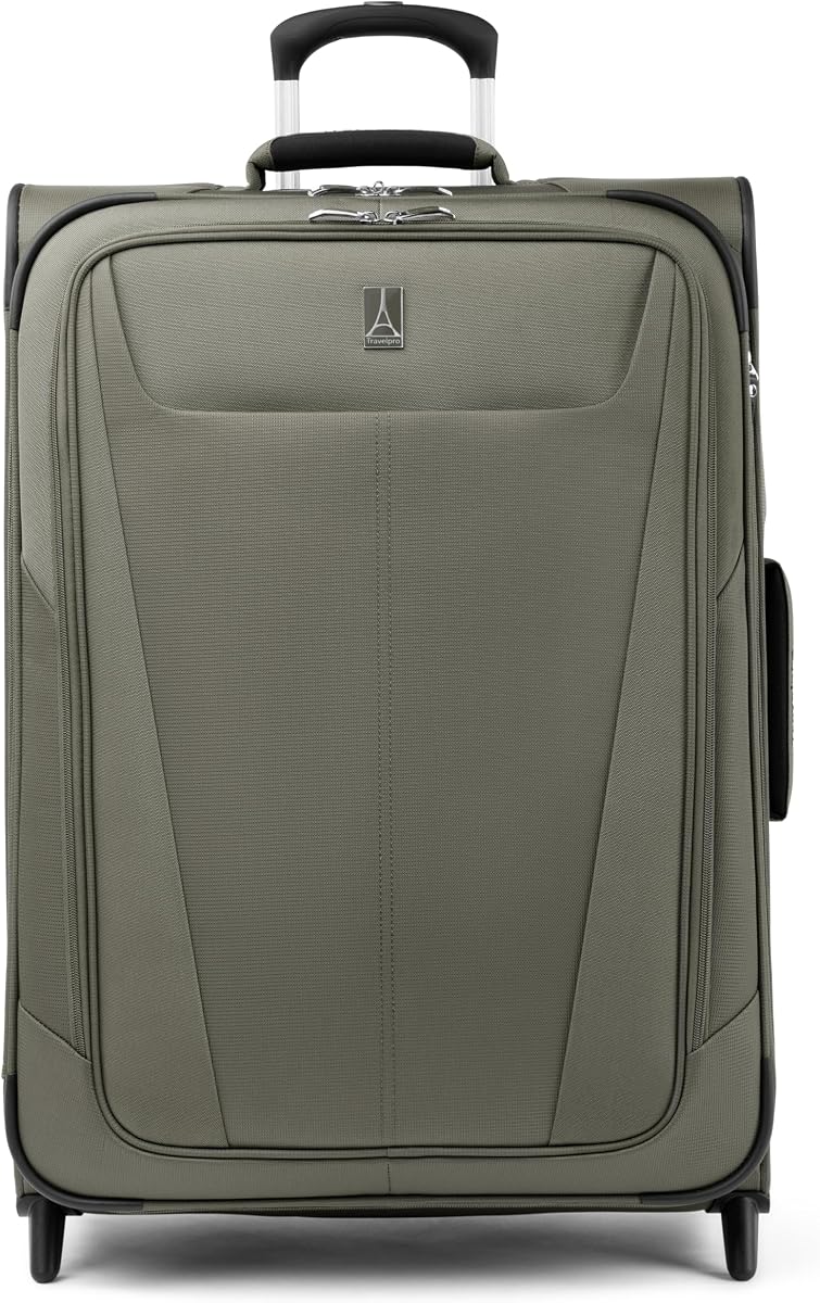 Travelpro Maxlite 5 Softside Equipaje facturado Vertical, Verde, 26 pulgadas